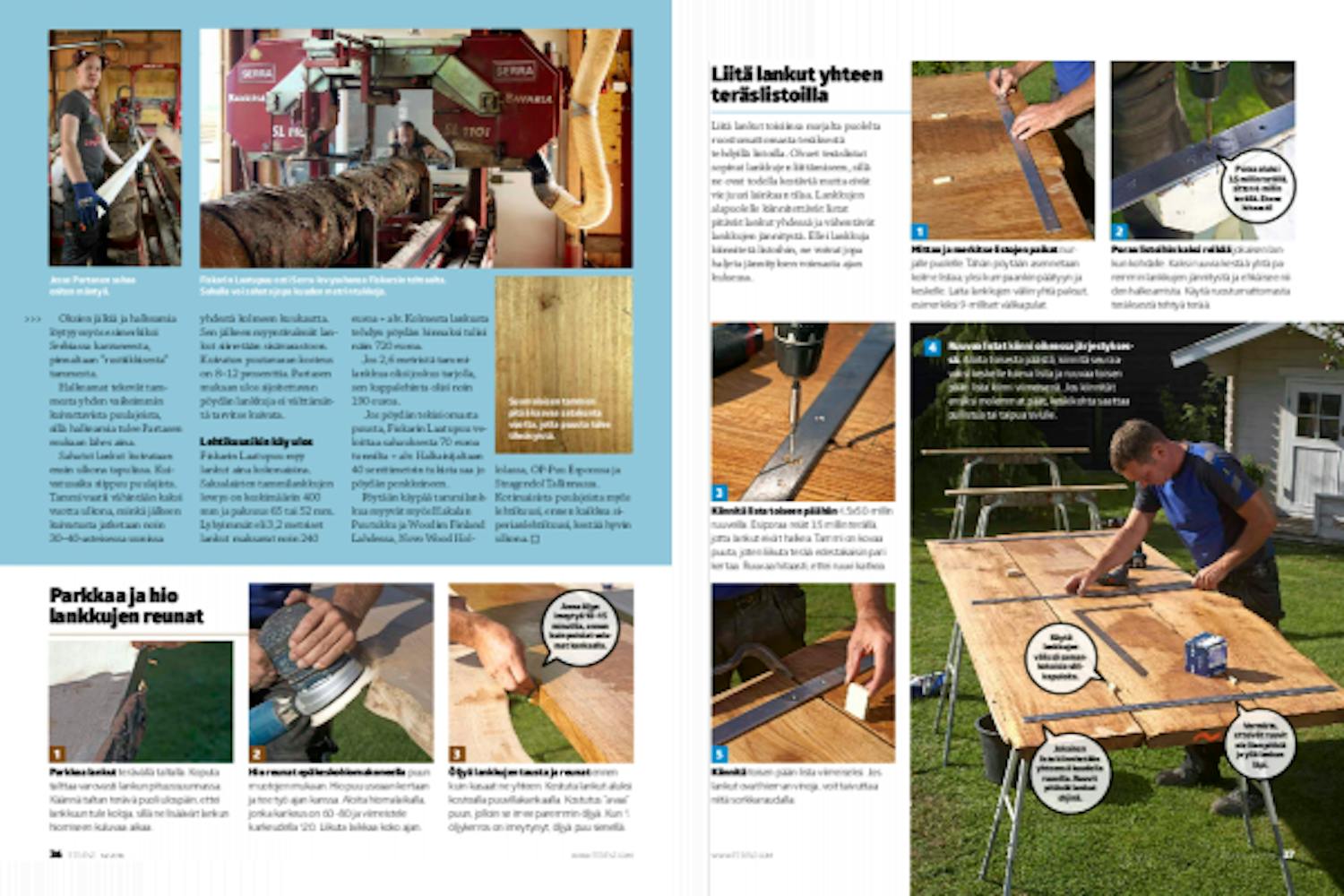 Tee itse lankkupöytä Tee itse lankkupöytä